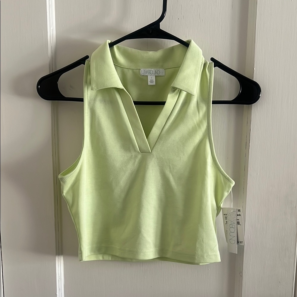 Lime Green Sleeveless Top